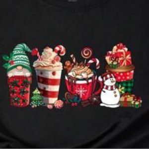 Woman’s black Christmas tee NEW